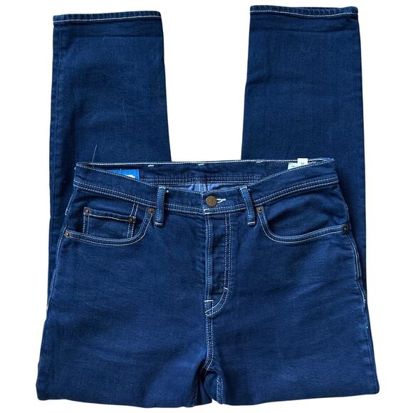 ACNE Studios Bla Konstant River Cobalt Blue White Stitched Tapered Jeans Size 30 - Picture 4 of 8